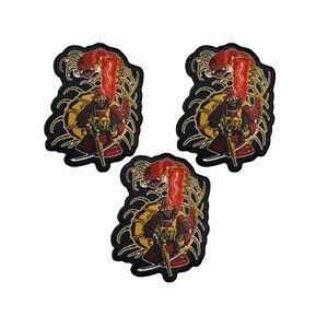 Takeda Messenger Patch Tactical Samurai Heat Transfer Patches 3 Centipede A1